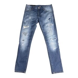 A|X Armani Exchange
Men’s Distressed Skinny Jeans – Size 33